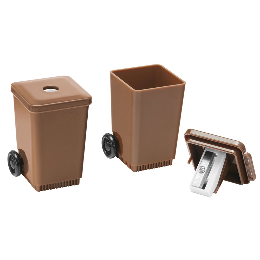 Spitzer "Mülltonne" - braun/braun