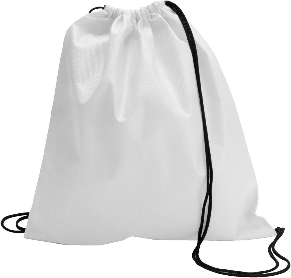 Schuh-/Rucksack (Turnbeutel) aus Non-Woven Nico - Weiß