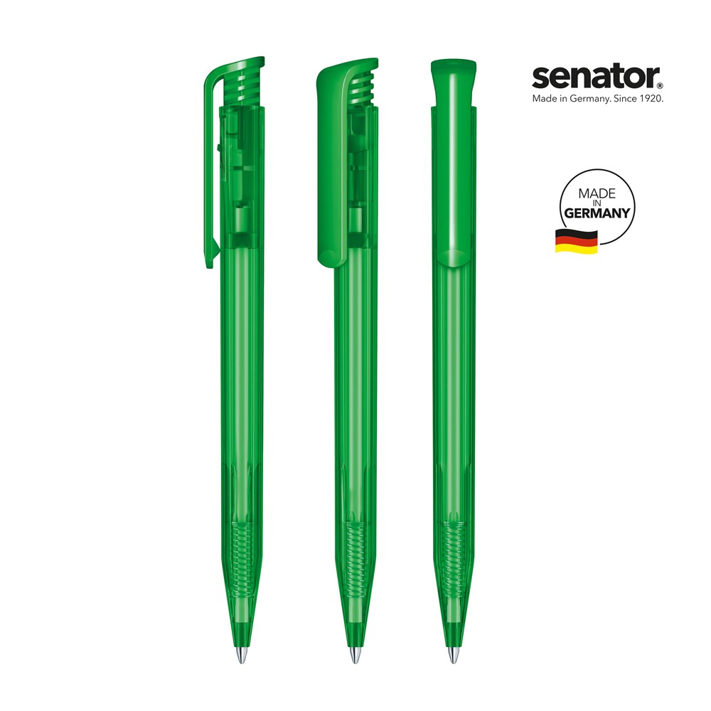 senator® Super Hit Clear  Druckkugelschreiber - grün 347