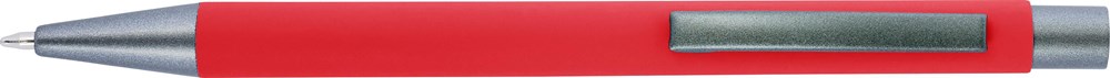 Kugelschreiber mit Softtouch-Oberfläche Emmett - Rot