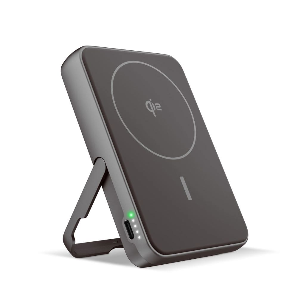 Fresh 'n Rebel Kabellose Powerbank 10000 mAh kompatibel mit MagSafe - Dunkelgrau