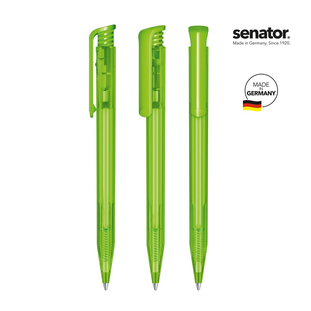 senator® Super Hit Clear  Druckkugelschreiber - grün 376