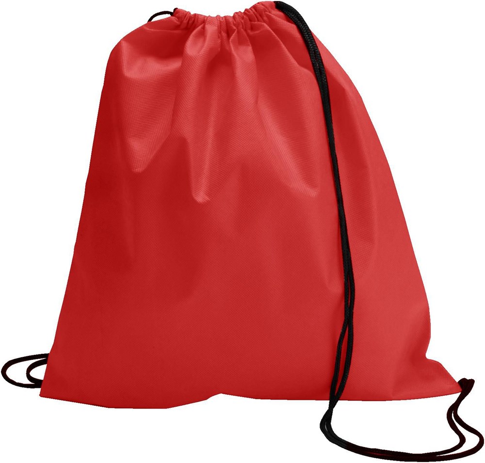 Schuh-/Rucksack (Turnbeutel) aus Non-Woven Nico - Rot