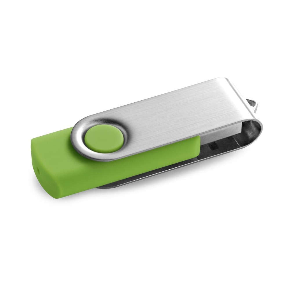 CLAUDIUS 8GB. USB-Stick 8 GB mit Metallclip - Hellgrün