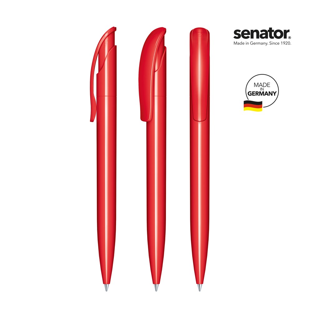 senator® Challenger Polished  Druckkugelschreiber - rot 186