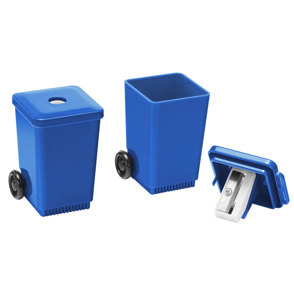 Spitzer "Mülltonne" - blau/blau