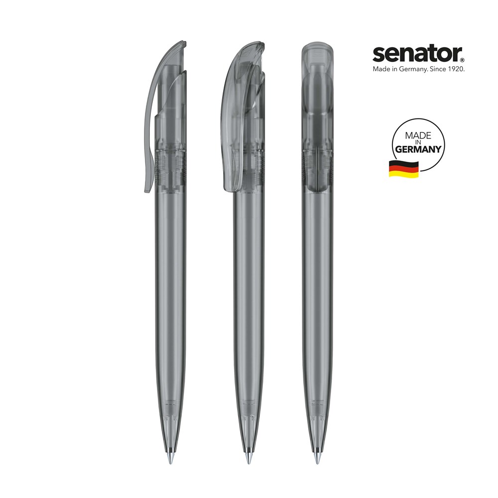 senator® Challenger Frosted  Druckkugelschreiber - cool gray 9