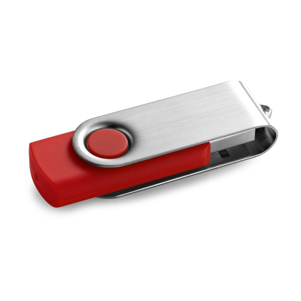 CLAUDIUS 8GB. USB-Stick 8 GB mit Metallclip - Rot