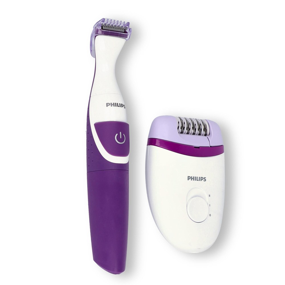 BRP505|Philips Satinelle Kompakt-Epilierer mit Kabel &amp; kabellosem Bikini-Trimmer