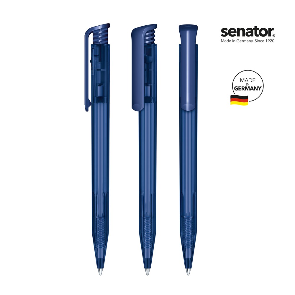 senator® Super Hit Clear  Druckkugelschreiber - blau 2757