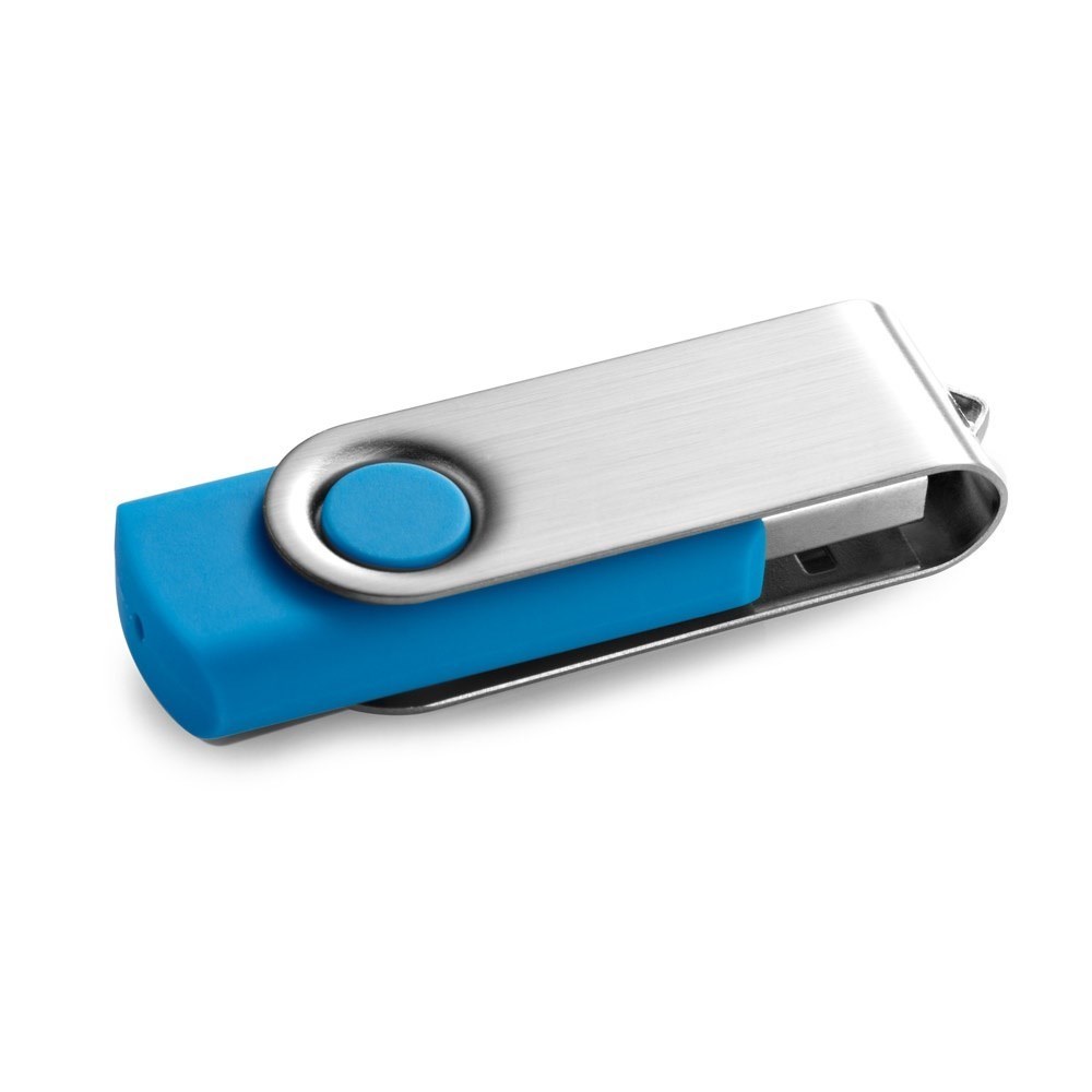 CLAUDIUS 8GB. USB-Stick 8 GB mit Metallclip - Hellblau