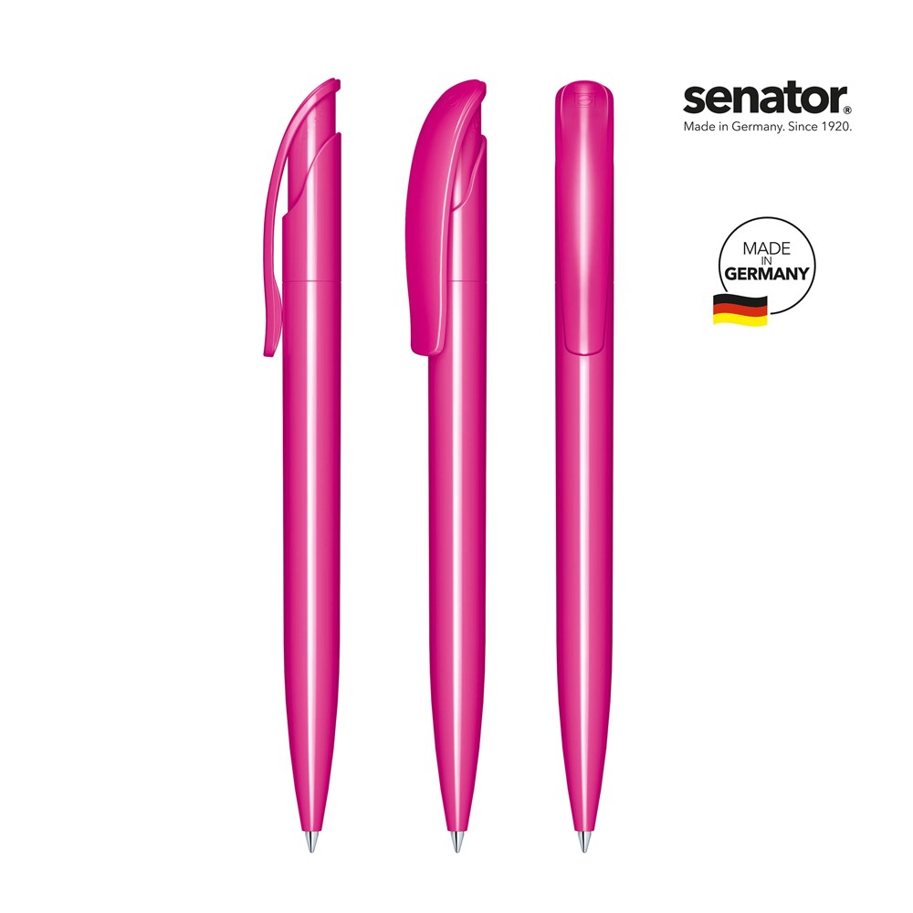 senator® Challenger Polished  Druckkugelschreiber - pink rhodamine rot
